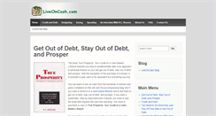 Desktop Screenshot of liveoncash.com